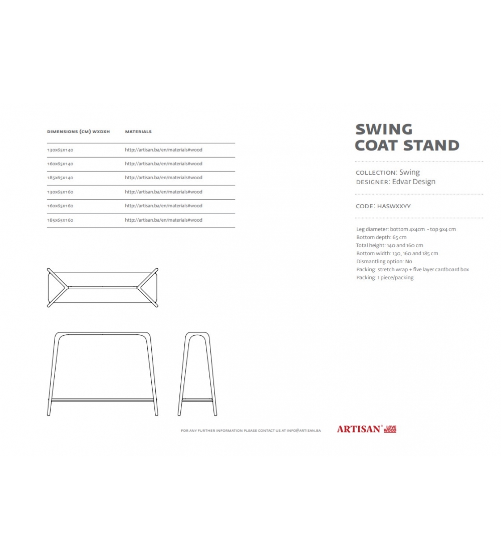 Perchero Swing - Artisan