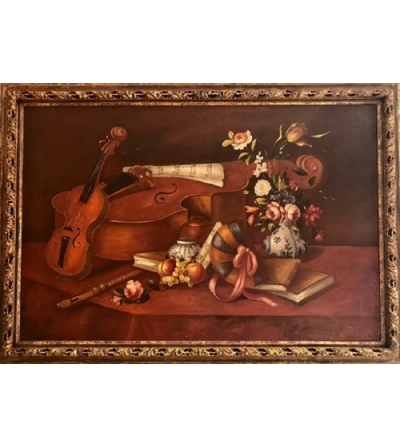 Andrea Fanfani Peinture Tours avec violon