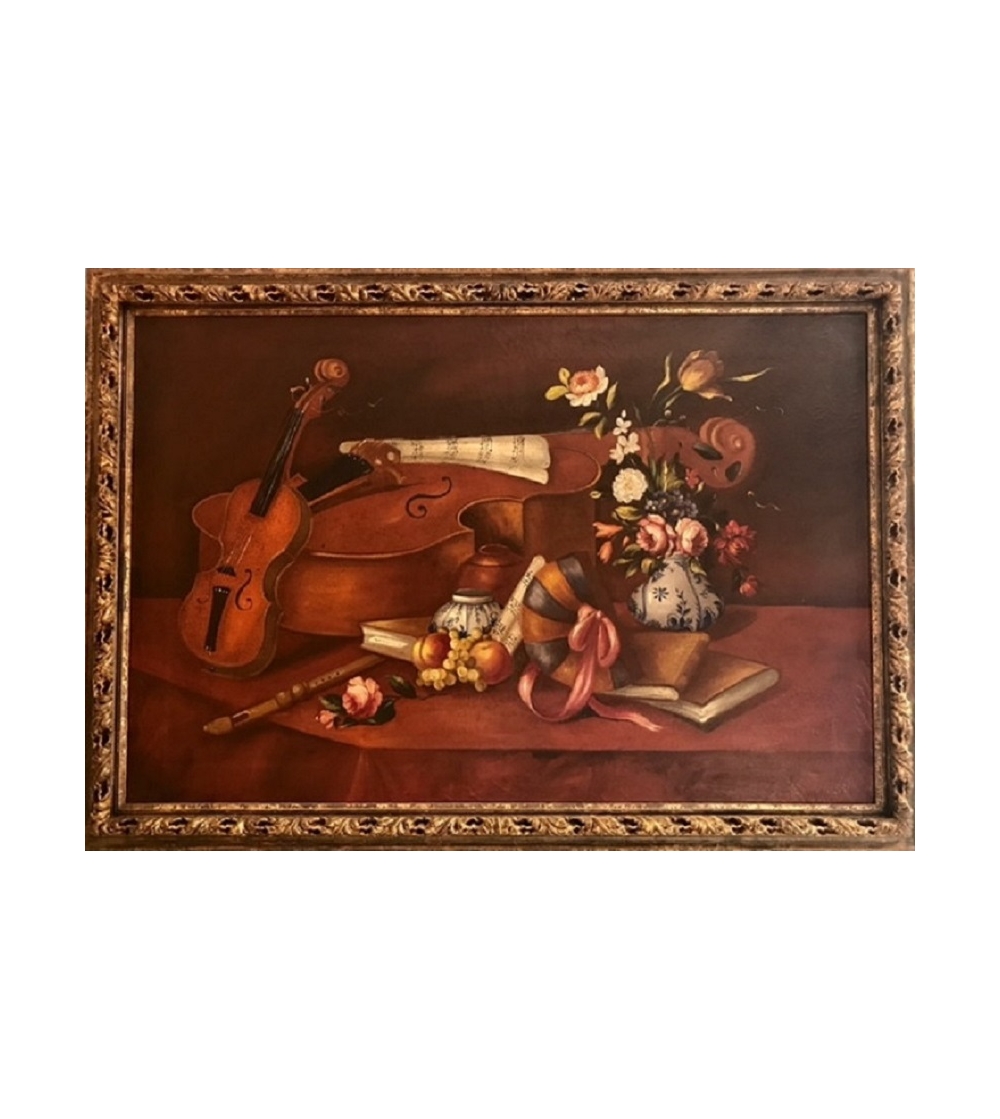 Andrea Fanfani Peinture Tours avec violon