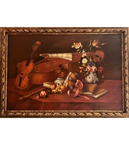 Andrea Fanfani Deception with violin Painting