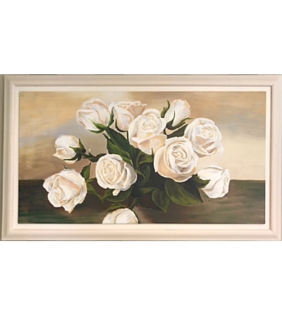 Vinciguerra Shop Collection Quadro Rose bianche