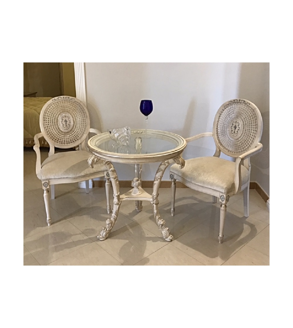 Florence Art Coffee Table and Armchairs