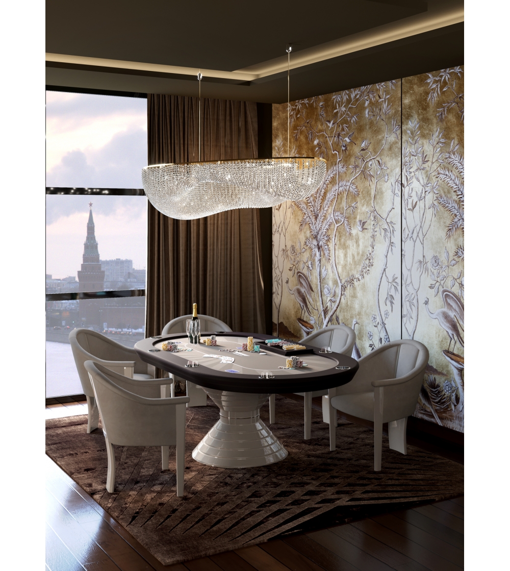Table De Poker Rectangulaire Vegas - Vismara Design