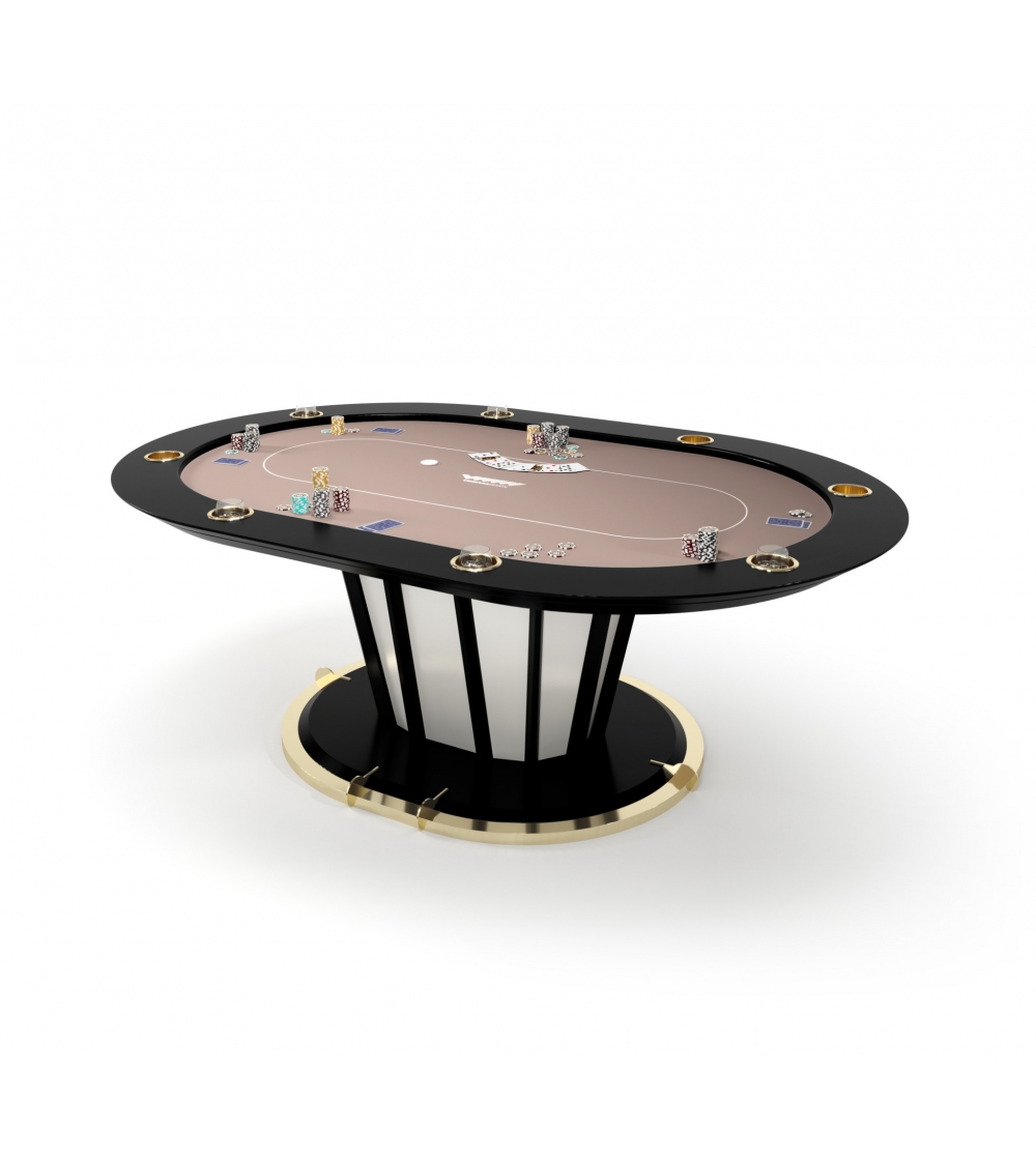 Vismara Design Desire Luxuriöser rechteckiger Pokertisch