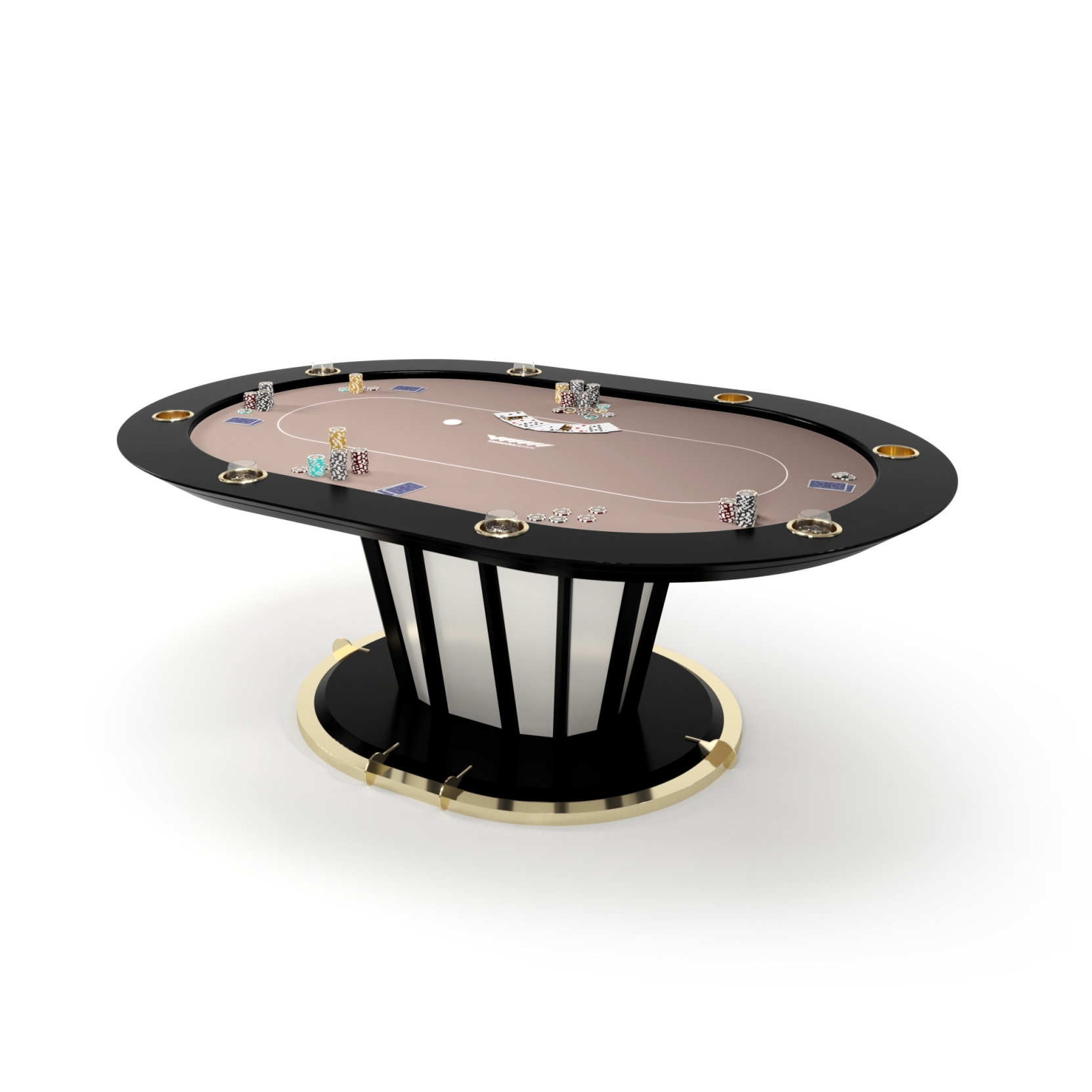 Vismara Design Desire Luxuriöser rechteckiger Pokertisch