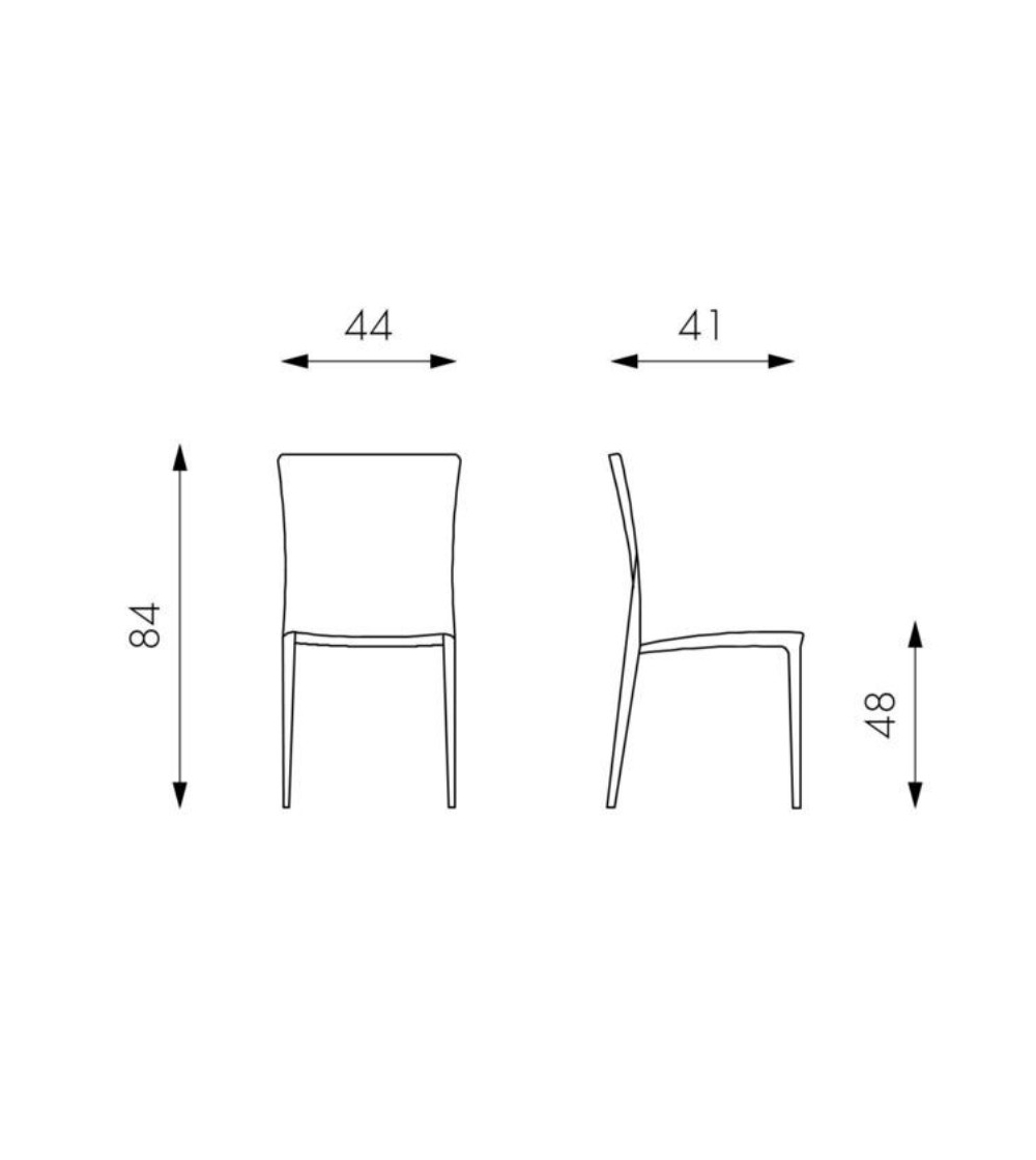 Ensemble de 4 Chaises Denise - Stones