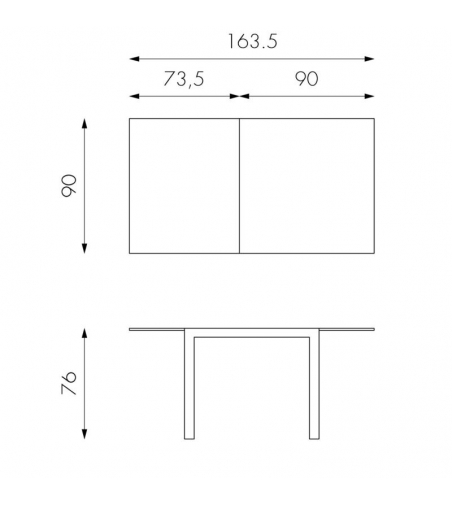 Stones - Banner Extendable Table