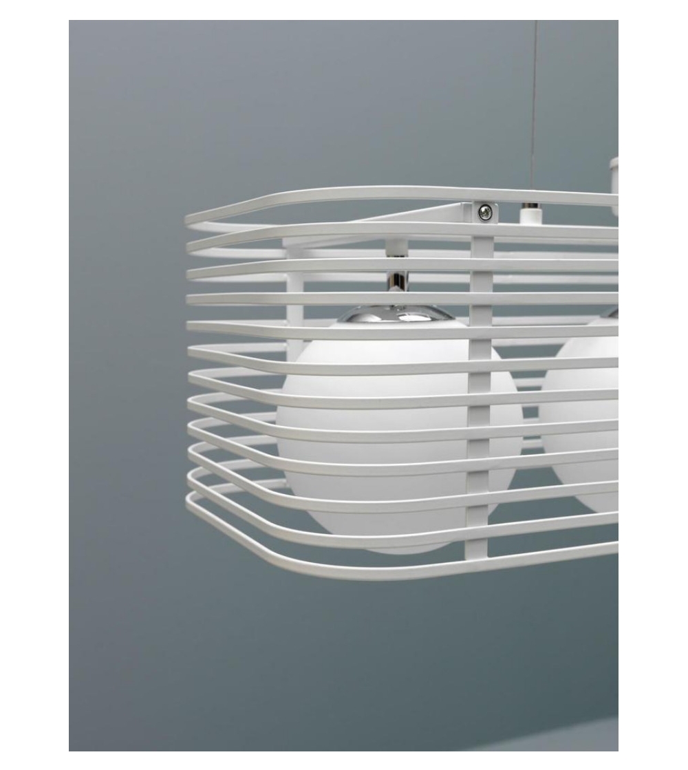 Lampe À Suspension Cage LA/114/BI -...