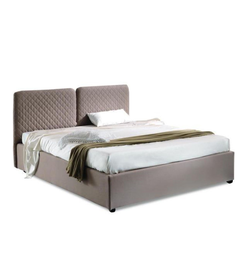 Marina Double Bed With Box - Stones