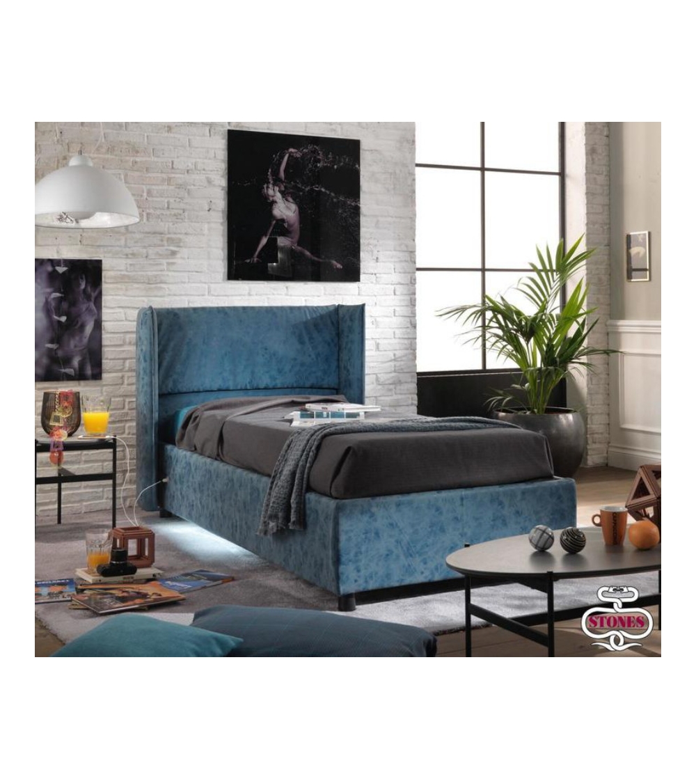 Letto Singolo Contenitore Nicole - Stones