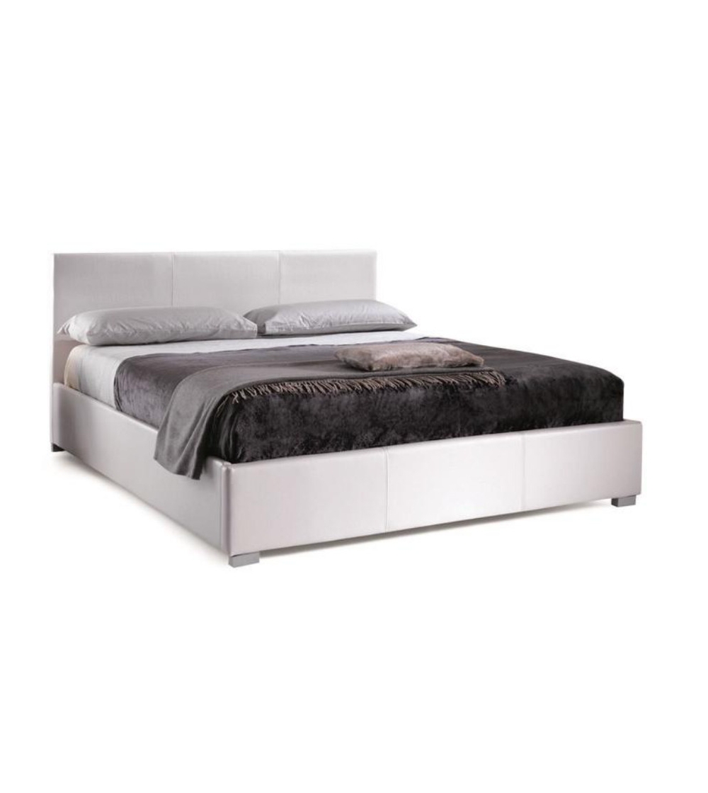 Francesca Double Bed With Box - Stones
