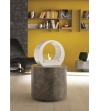 Ovo Table Fireplace - Stones