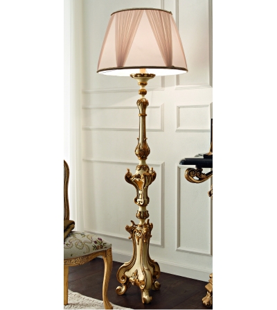 955 Floor Lamp Andrea Fanfani, Duval French Crystal Candlestick Floor Lamp