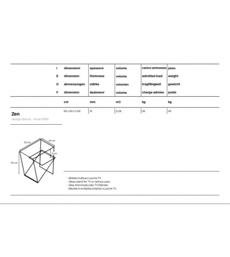 Tonelli Design Beistelltisch  Zen