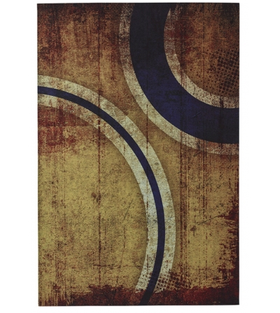 Sicily Cir1 Gold Blue Carpet - Sitap