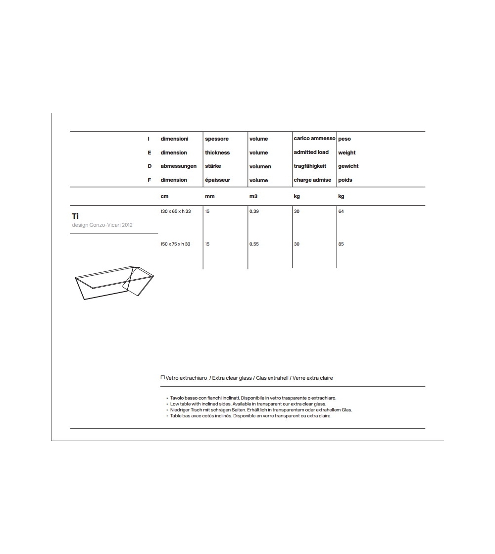 Tonelli Design Table basse Ti