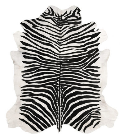 Tappeto In Pelle Stampata Zebra - Sitap