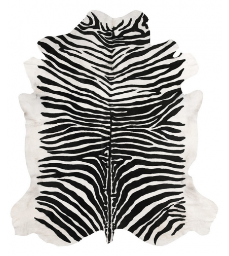 Tappeto In Pelle Stampata Zebra - Sitap