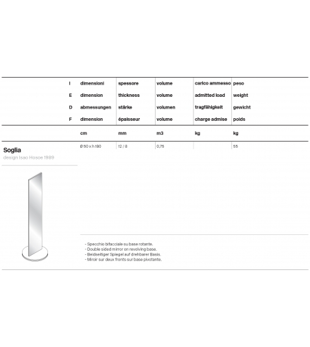 Tonelli Design Miroir Soglia