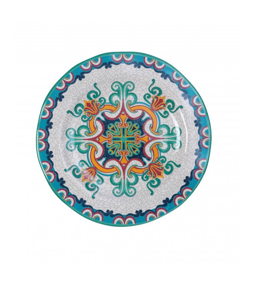 Caltagirone Set 6 Melamine Flat Plates - L'Abitare