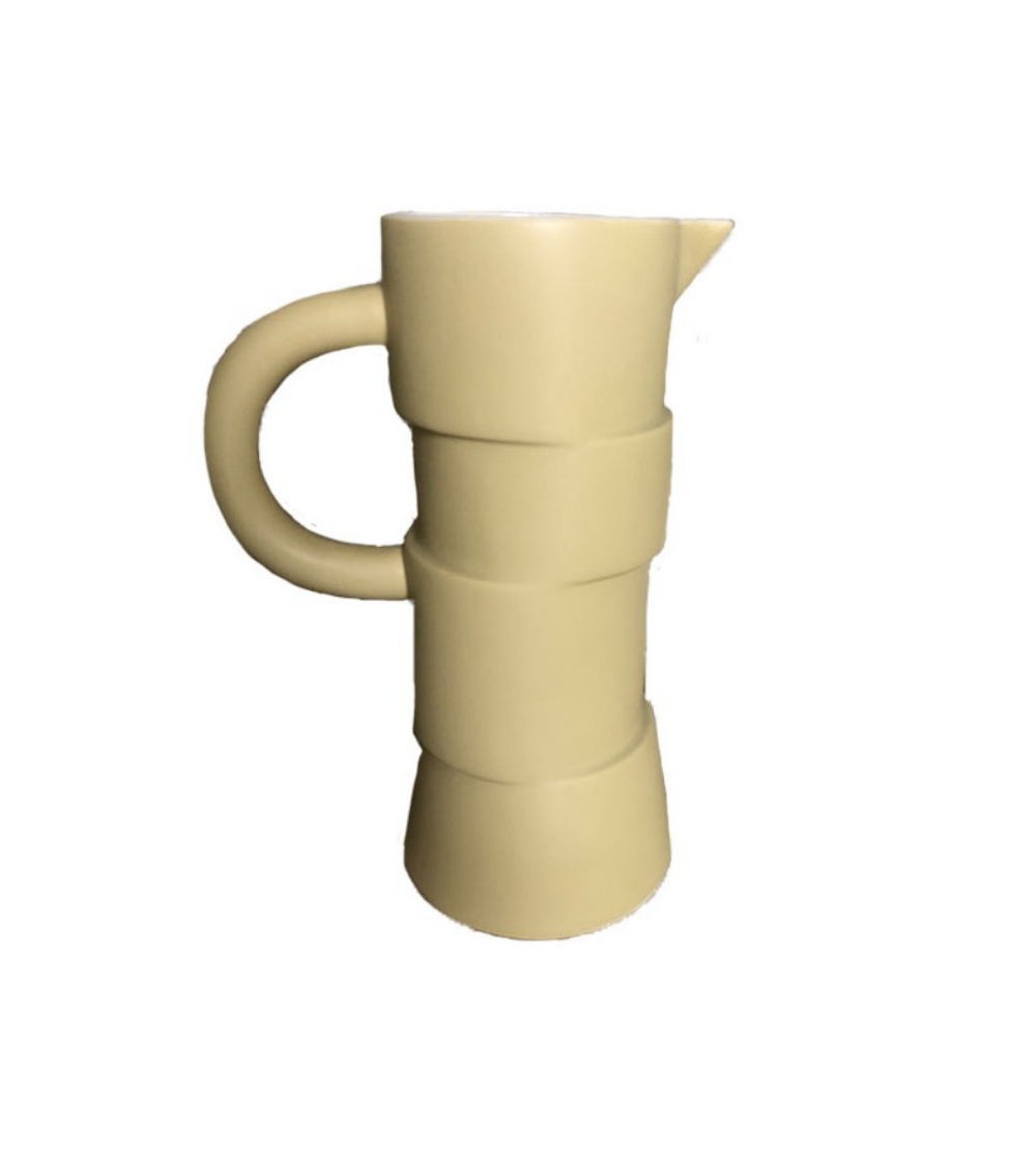 Chiaroscuro Yellow Jug With Handle - L'Abitare