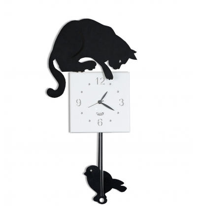 Horloge Murale Hunter Cat Pendule Arti Mestieri