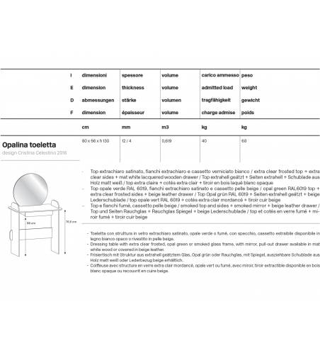 Tonelli Design Opalina Coiffeuse