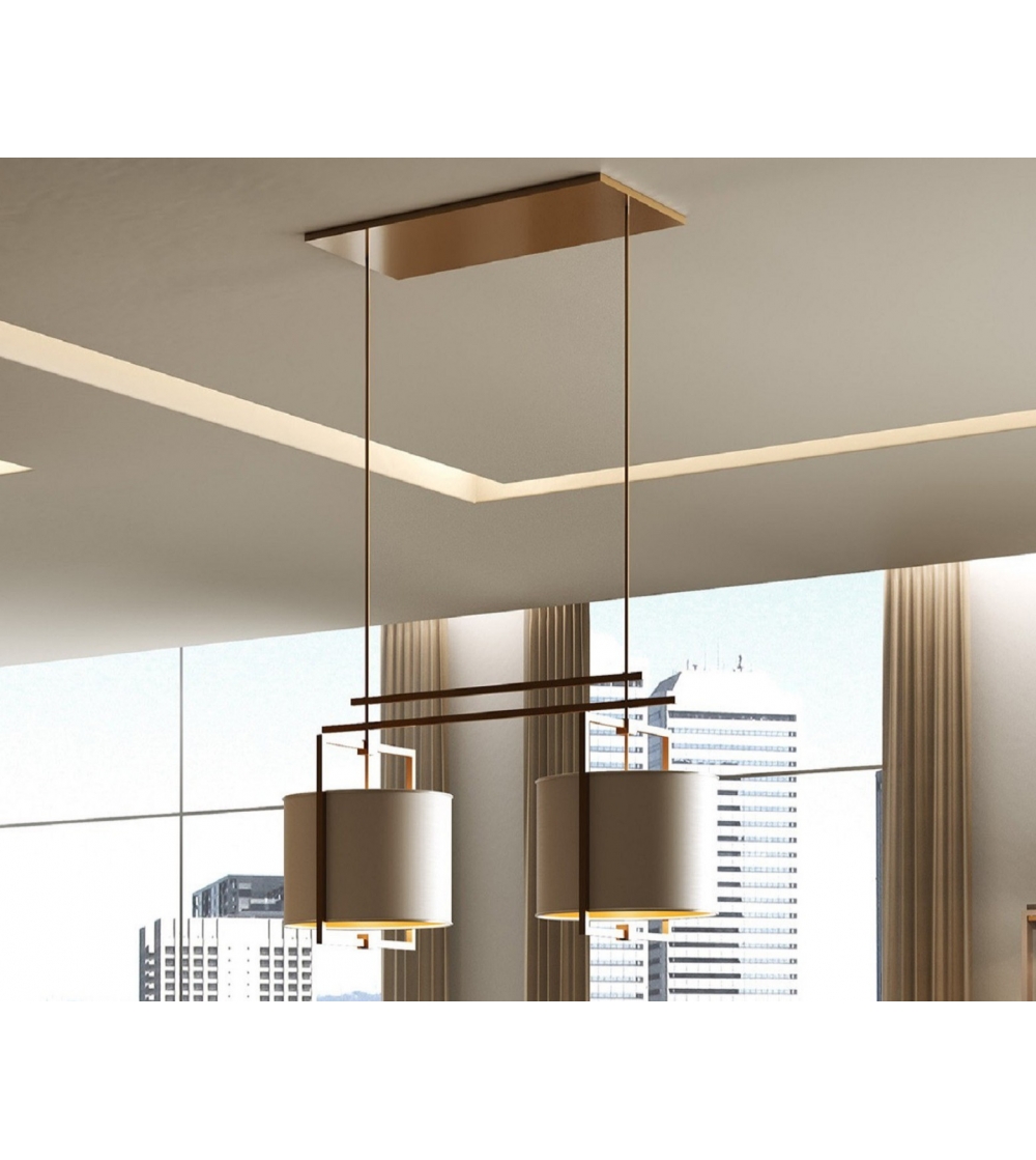 Valderamobili - Marriot Double Suspension Lamp