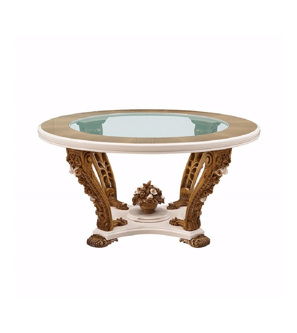 Stella del Mobile Tavolo mesa clásica redonda CR.40