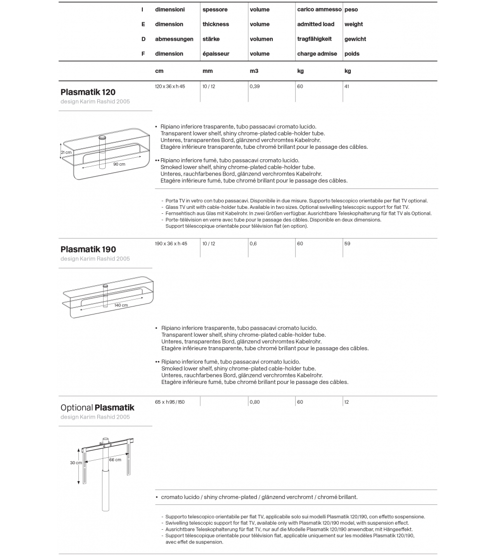 Porta Tv Tonelli Design Plasmatik