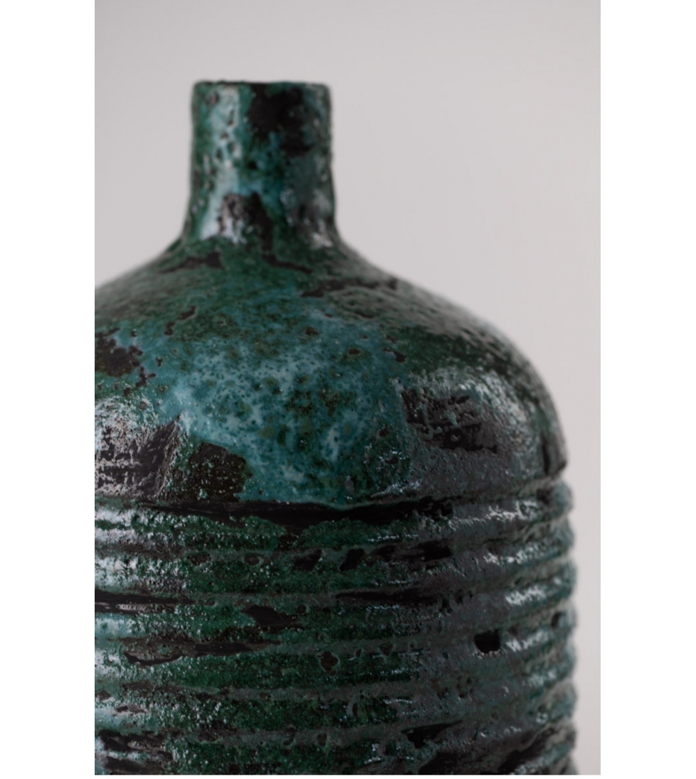 Blue Engraved Vase - Nuove Forme Firenze