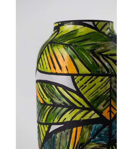Jarrón Tropical Con Hojas - Nuove Forme Firenze