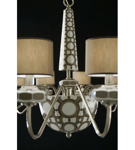 12 Lights Chandelier Palazzo Vecchio - Le Porcellane