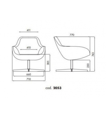 Alma Design - X Big 2053 Drehsessel