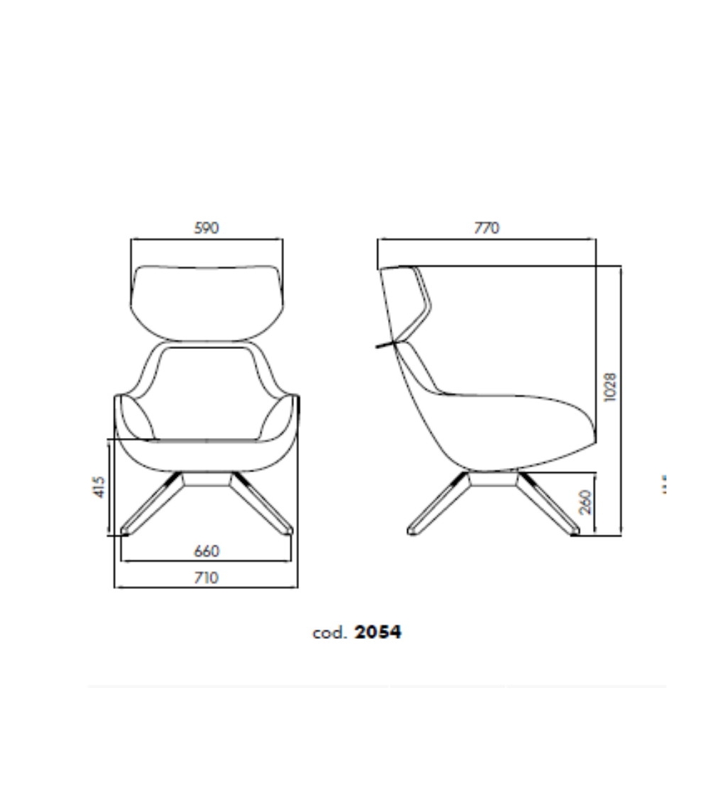 Fauteuil X 2Big 2054 - Alma Design