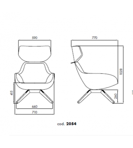 Poltrona X 2Big 2054 - Alma Design