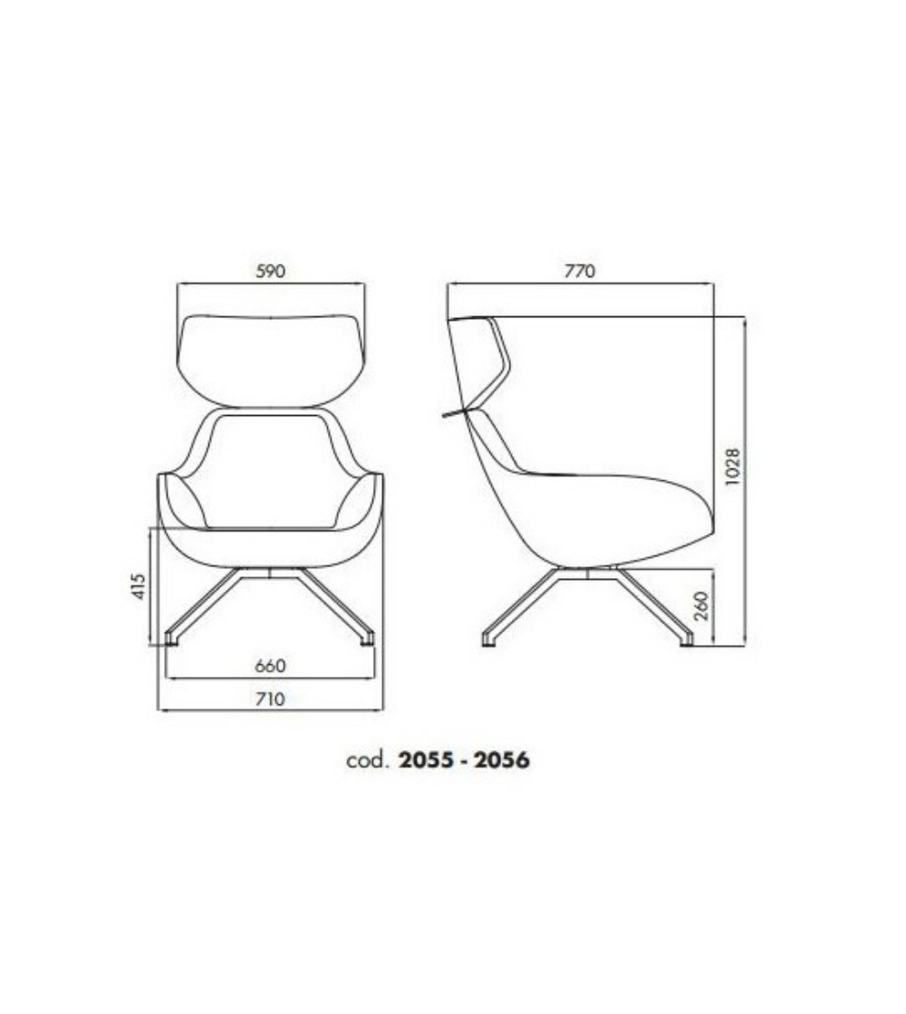 Poltrona X 2Big 2055 - Alma Design