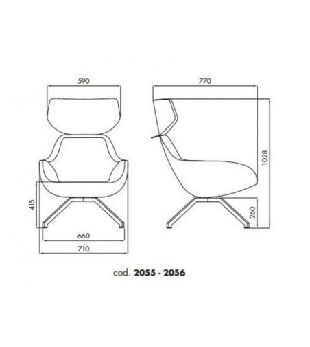Sillón X 2Big 2055 - Alma Design