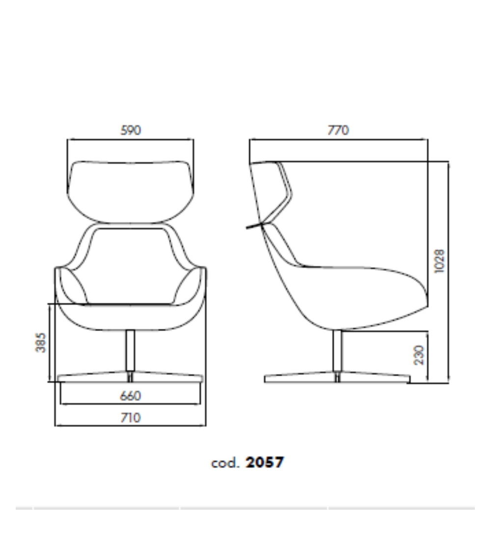 Poltrona X 2Big 2057 - Alma Design