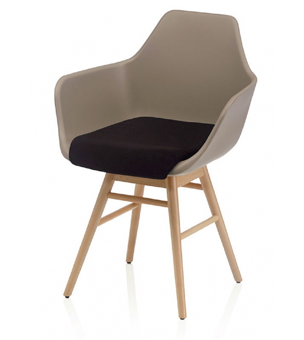 Fauteuil Y Wood 2 2093 - Alma Design