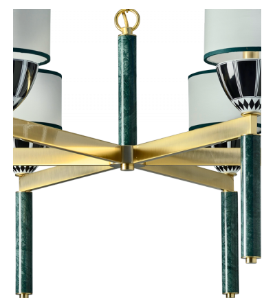 Lampadario 6 Luci Don Giovanni- Le Porcellane 2