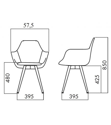 Fauteuil Y Cone 2095 - Alma Design