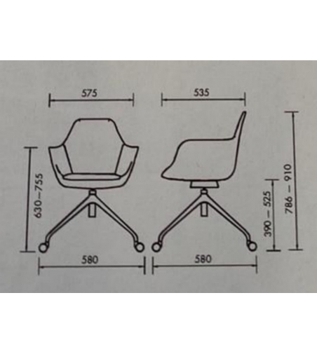 Sillón Giratorio Y Work 2097 - Alma Design