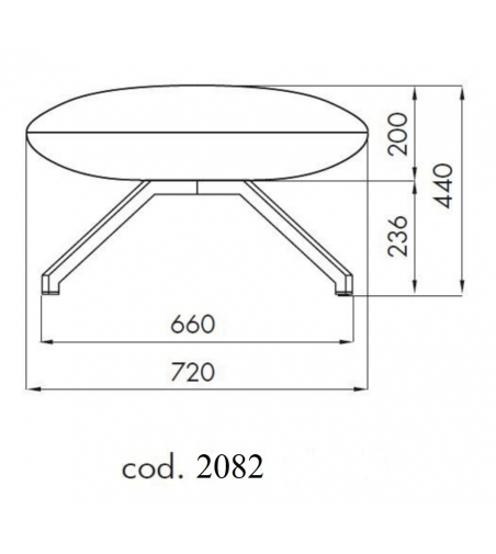 Alma Design - Hocker X Pouf 2081 -