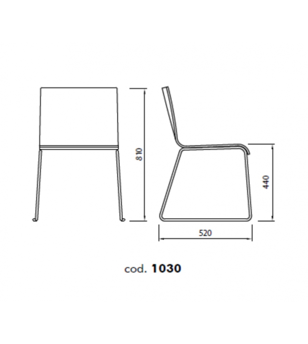 Sedia Casablanca 1030 - Alma Design