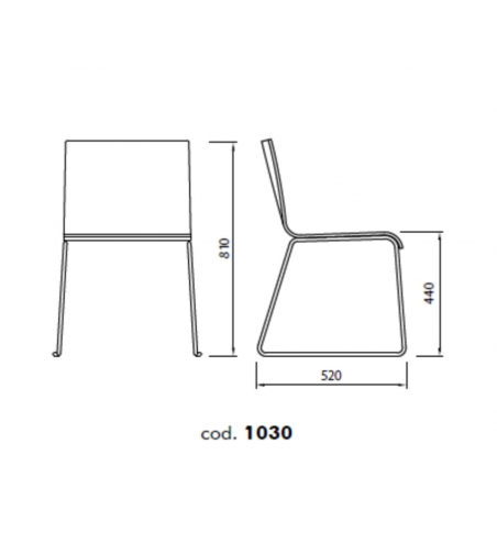 Sedia Casablanca 1030 - Alma Design