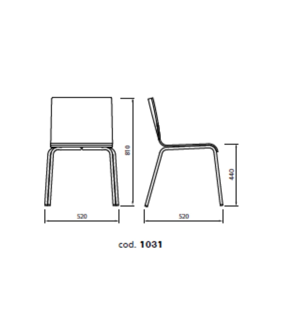 Sedia Casablanca 1031 Soft - Alma Design