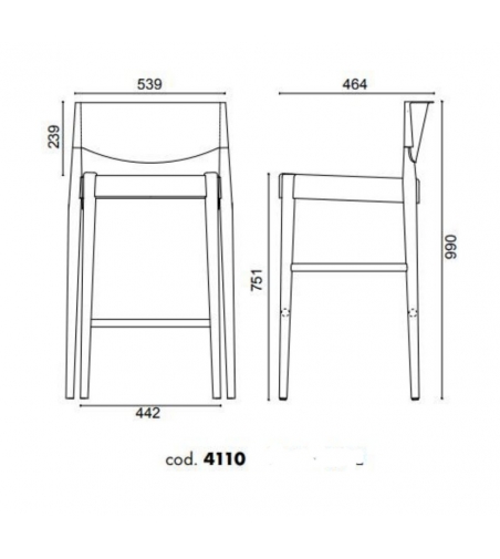 Alma Design- Virna 4110 stool