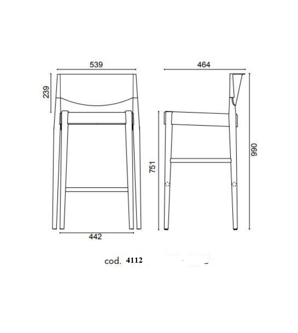 Alma Design - Virna 4112 Stool