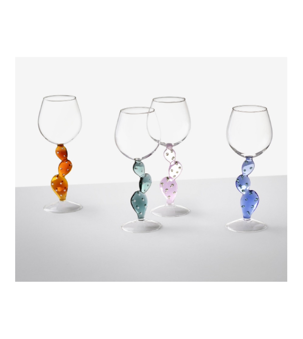 Cactus Desert Plant Wine Glass -...